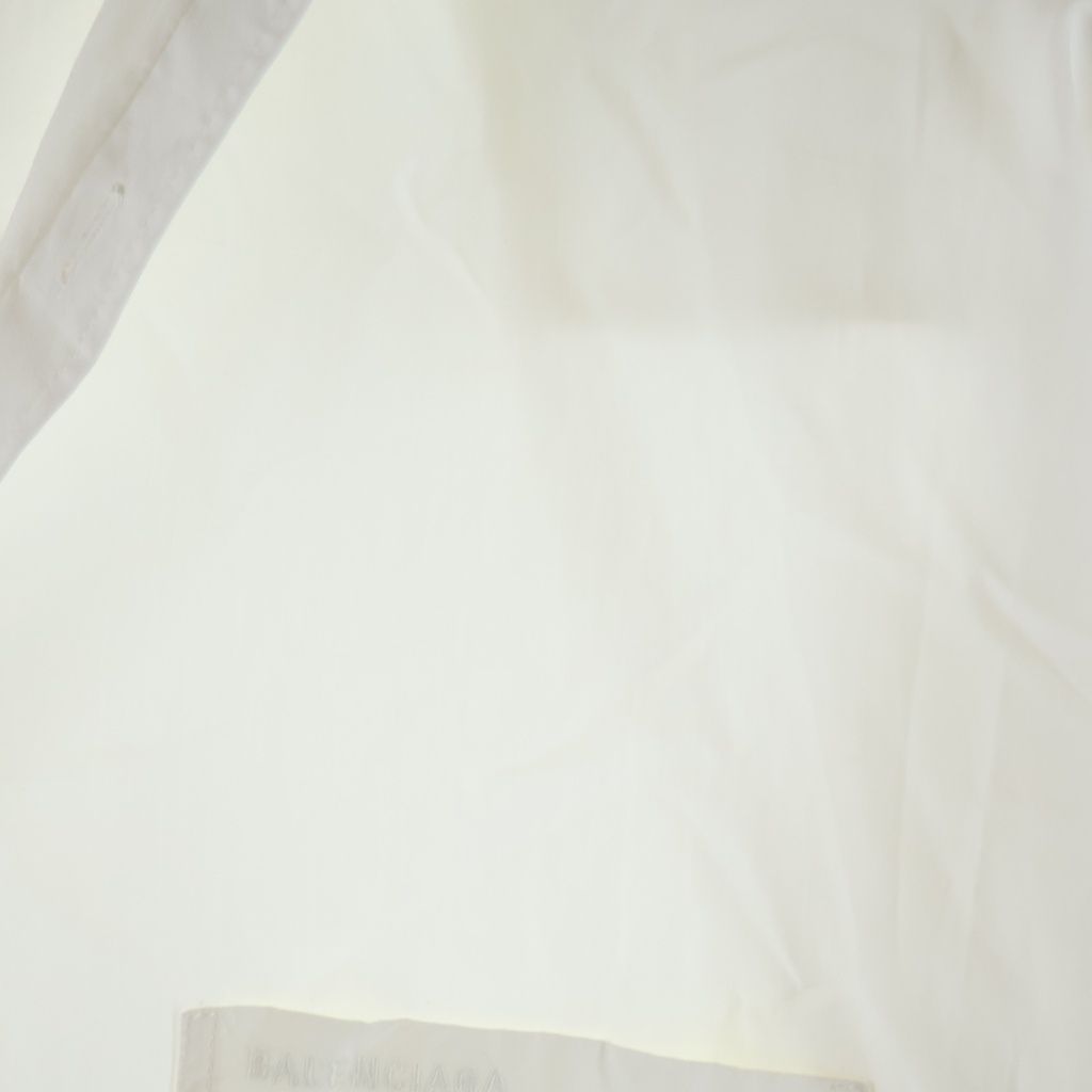 Balenciaga Asymmetric Overshirt White XXS T-Shirt — view 5