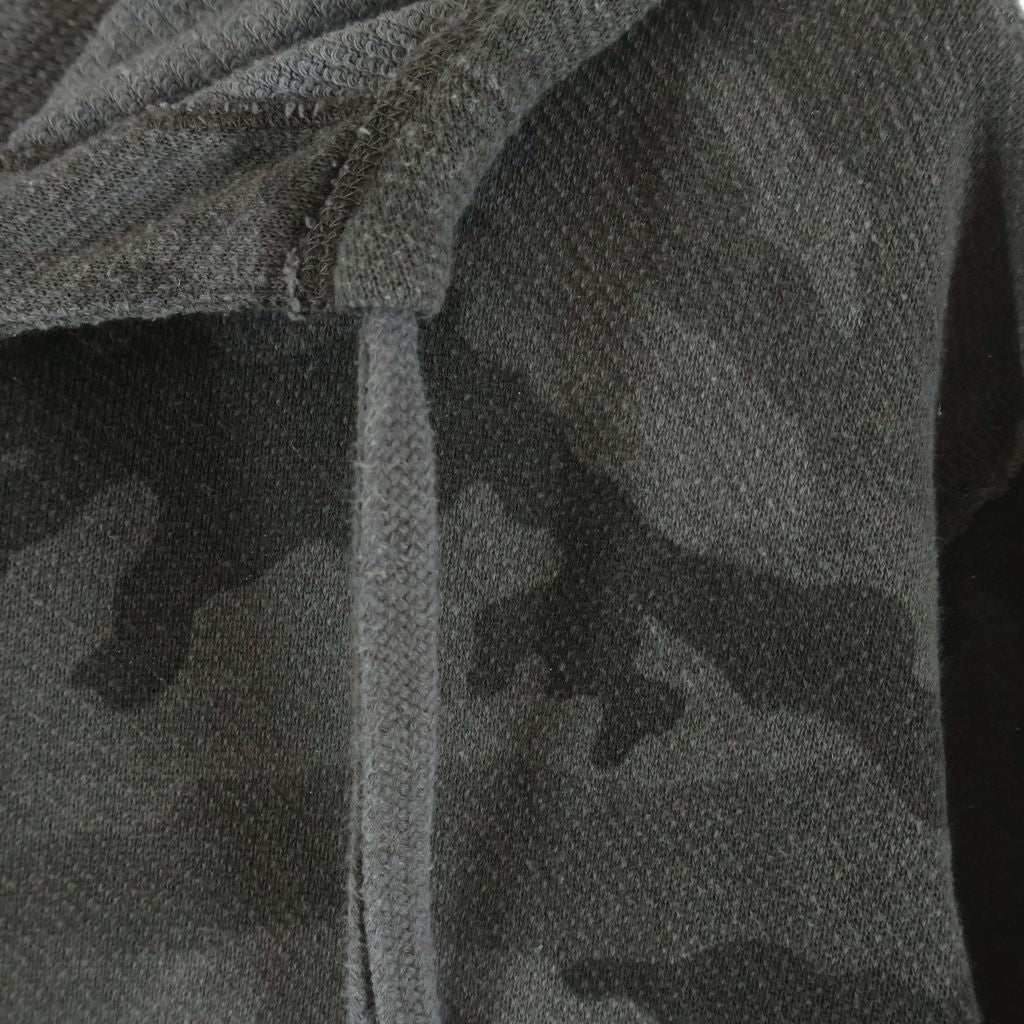 Dolce & Gabbana Logo Plate Camouflage All Over Pattern Zip Up Hoodie Gray — view 4