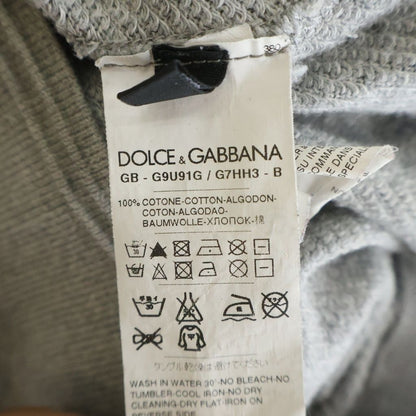 Dolce & Gabbana Logo Plate Camouflage All Over Pattern Zip Up Hoodie Gray — view 7