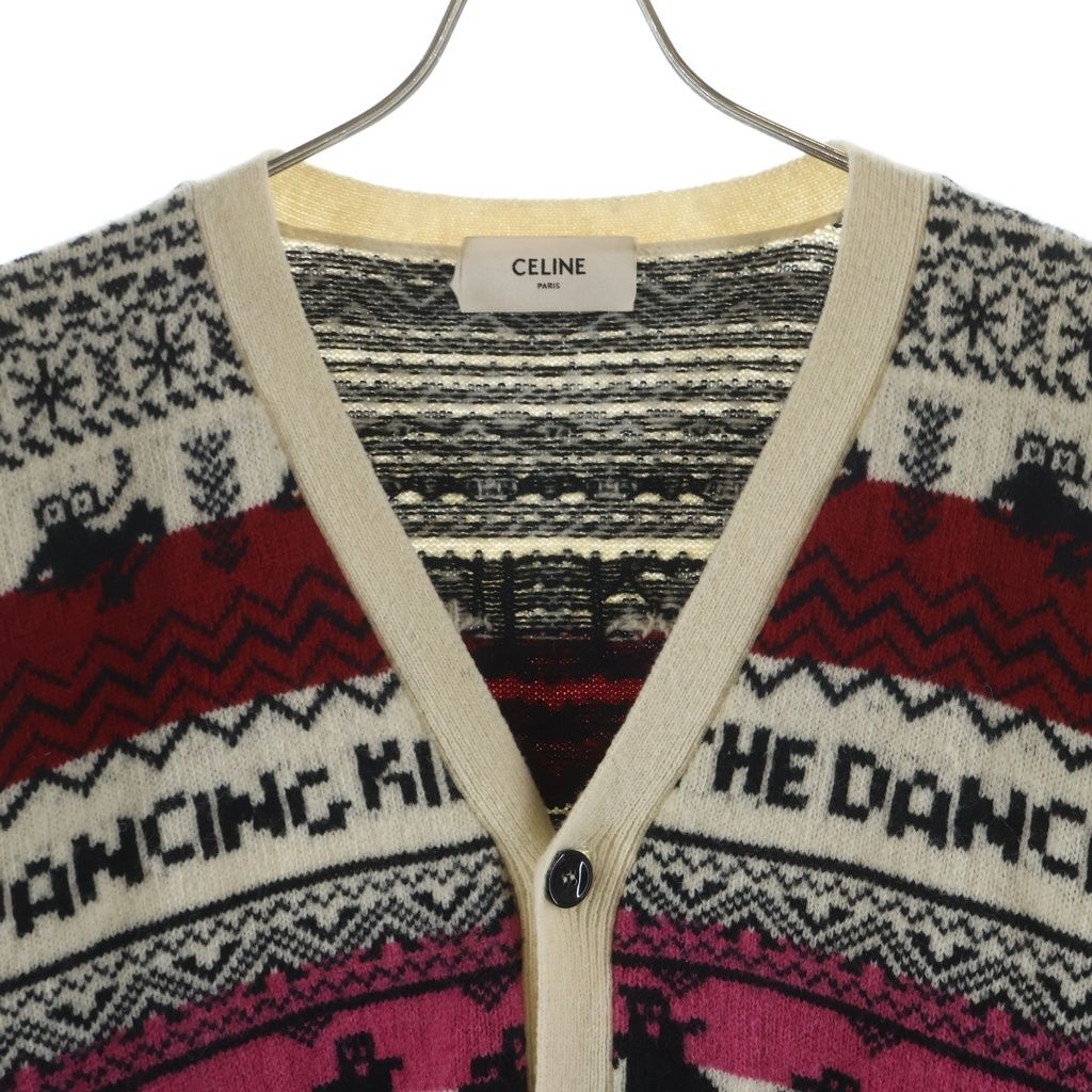 Celine the Dancing Kid Wool Jacquard Luzuka Digan Multicolor Cardigan — view 3