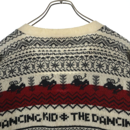Celine the Dancing Kid Wool Jacquard Luzuka Digan Multicolor Cardigan — view 4