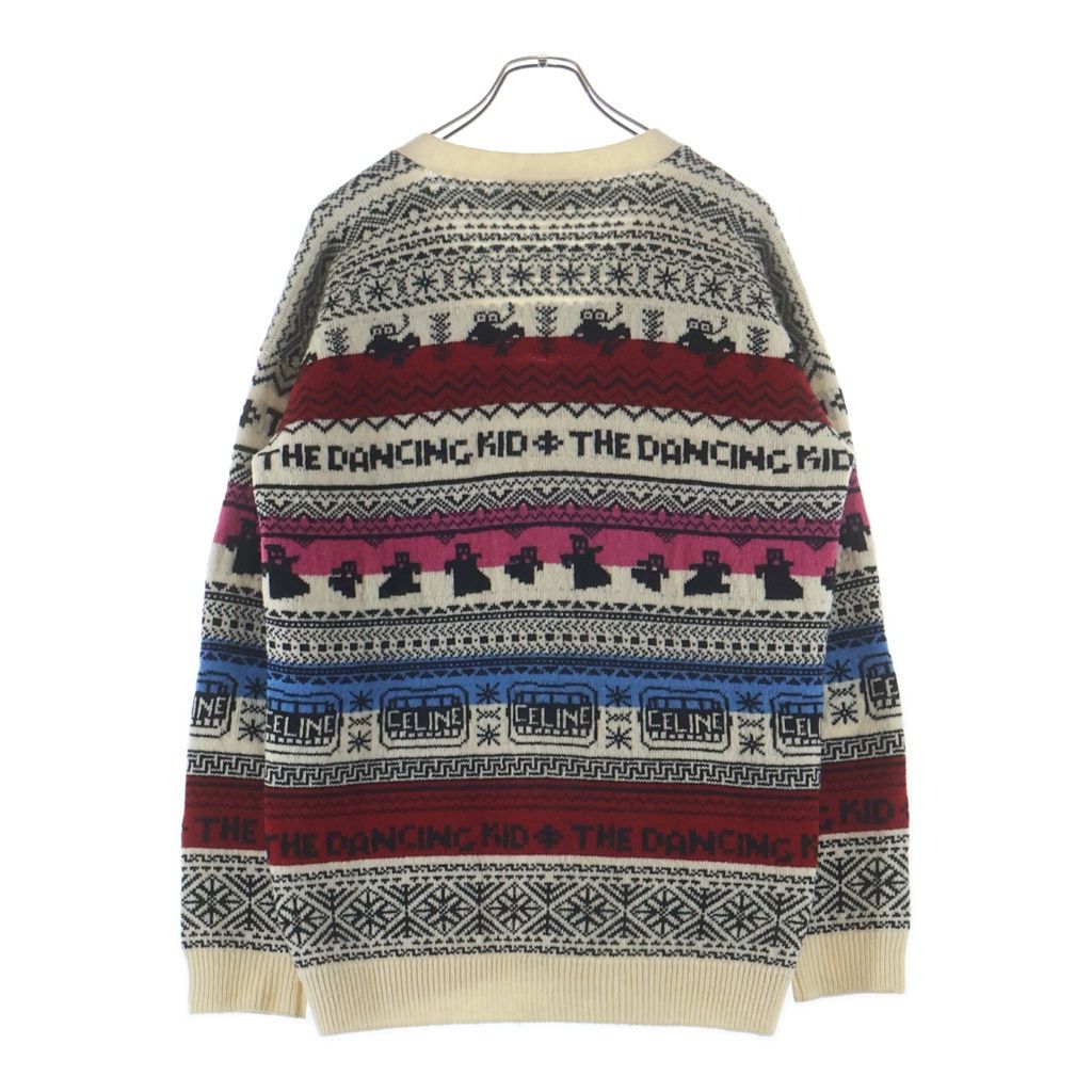 Celine the Dancing Kid Wool Jacquard Luzuka Digan Multicolor Cardigan — view 2