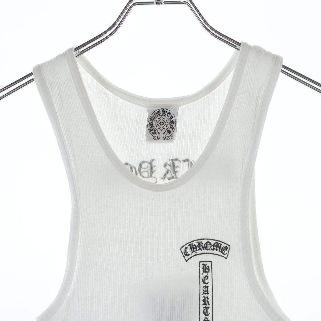 Chrome Hearts Vintage Celtic Cross T Bar Tank Top White — view 3