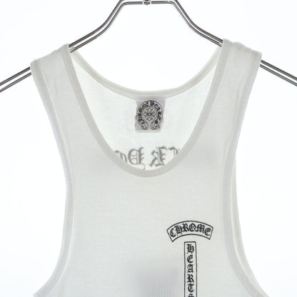 Chrome Hearts Vintage Celtic Cross T Bar Tank Top White — view 3