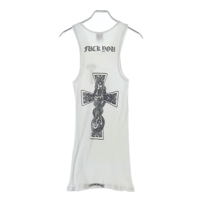Chrome Hearts Vintage Celtic Cross T Bar Tank Top White