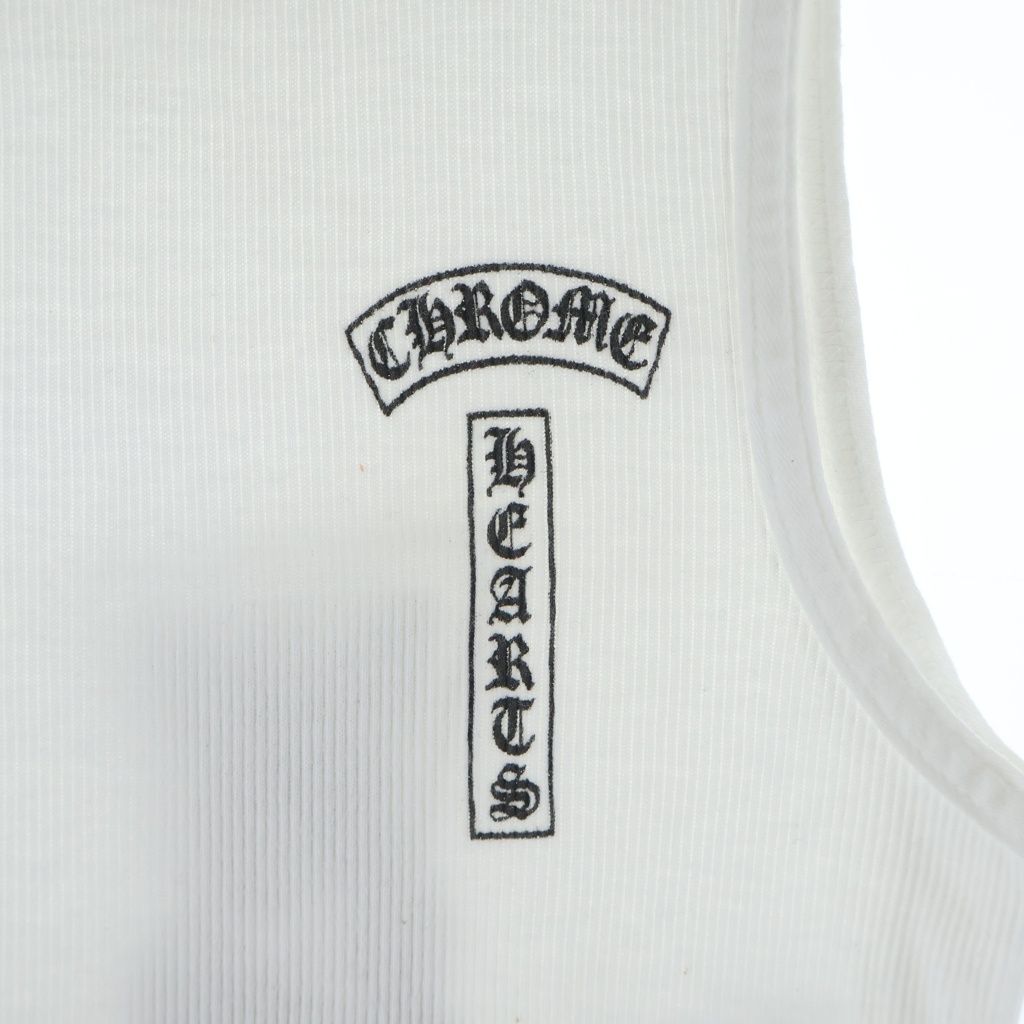 Chrome Hearts Vintage Celtic Cross T Bar Tank Top White — view 4