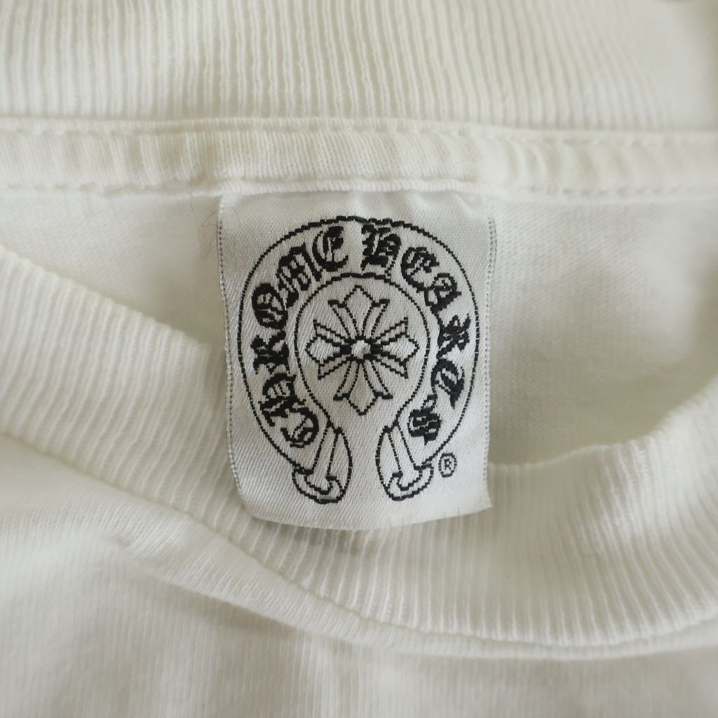 Chrome Hearts Vintage Scroll Label Chest Pocket Print T-Shirt White — view 7
