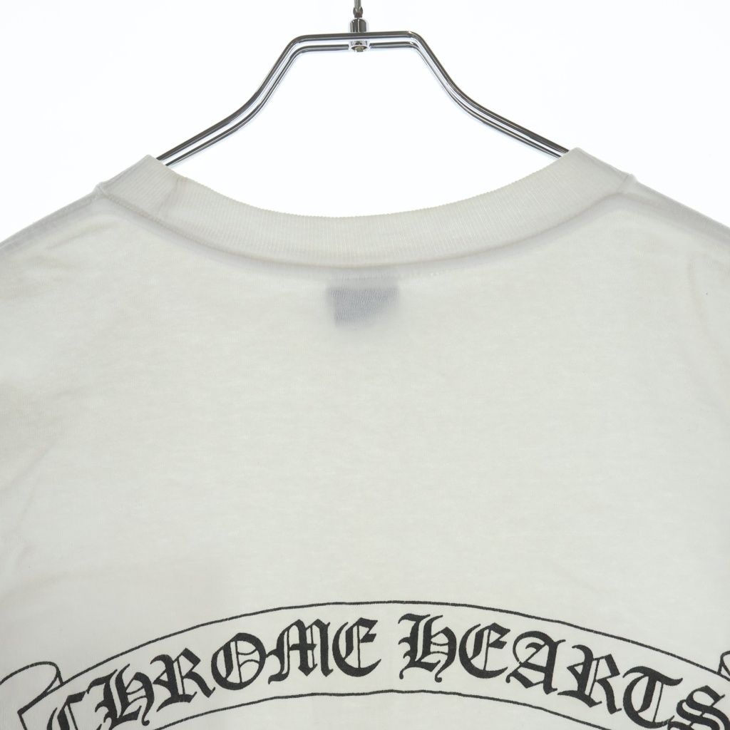 Chrome Hearts Vintage Scroll Label Chest Pocket Print T-Shirt White — view 4
