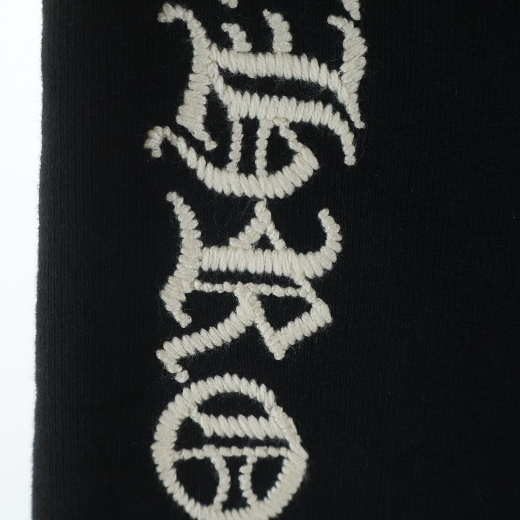 Chrome Hearts Not Slo Ride Logo Embroidery Sweatshirt Shorts Black — view 5