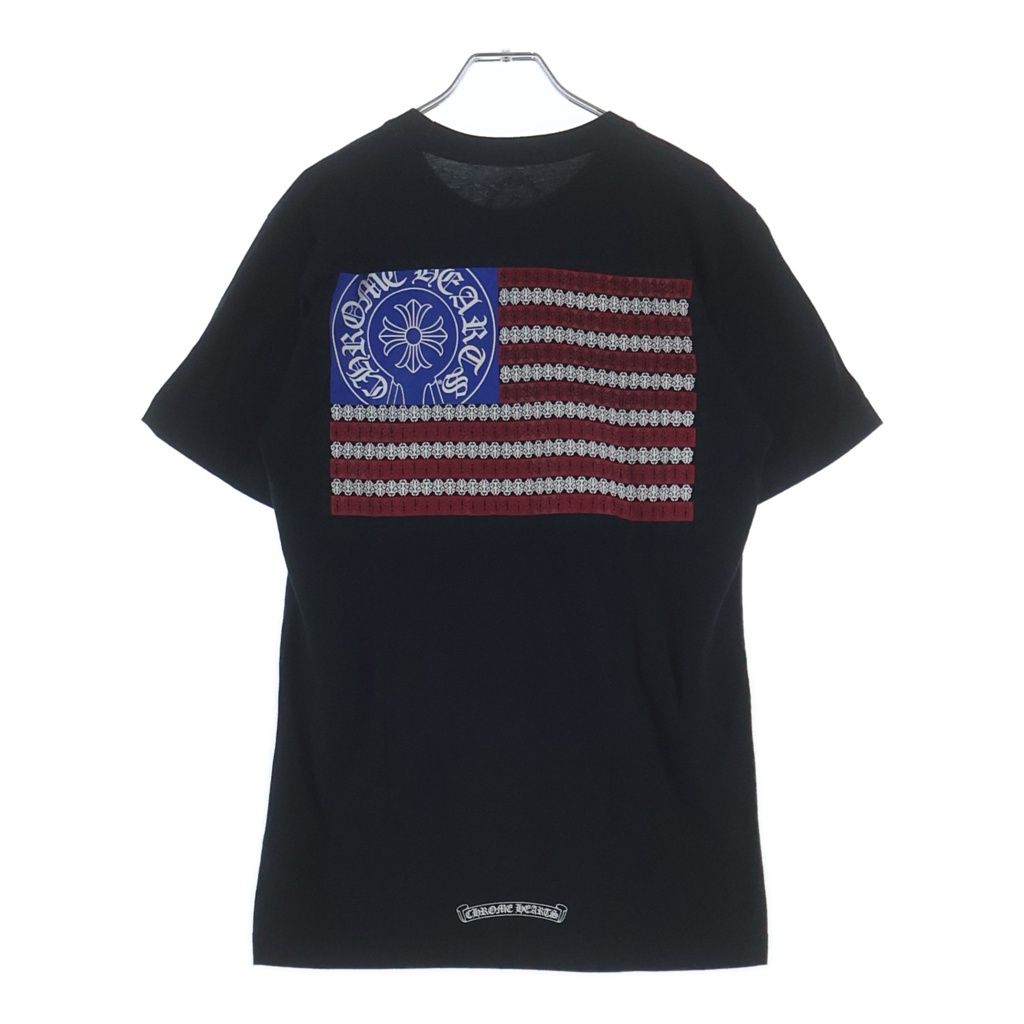 Chrome Hearts American Flag Vine Dagger Horseshoe Tee Horse Shoe Crew Neck