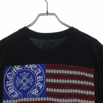 Chrome Hearts American Flag Vine Dagger Horseshoe Tee Horse Shoe Crew Neck — view 4