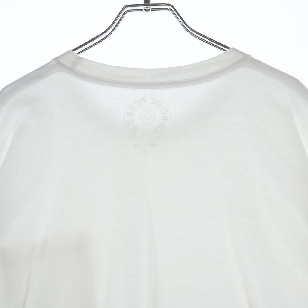 Chrome Hearts CH T-Shirt Neck Logo Short Sleeve White — view 4