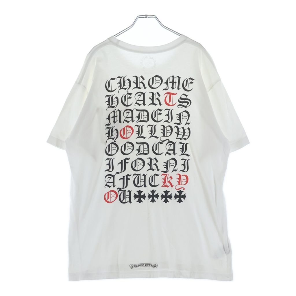 Chrome Hearts CH T-shrt 1 Back English Print T-Shirt Short Sleeve
