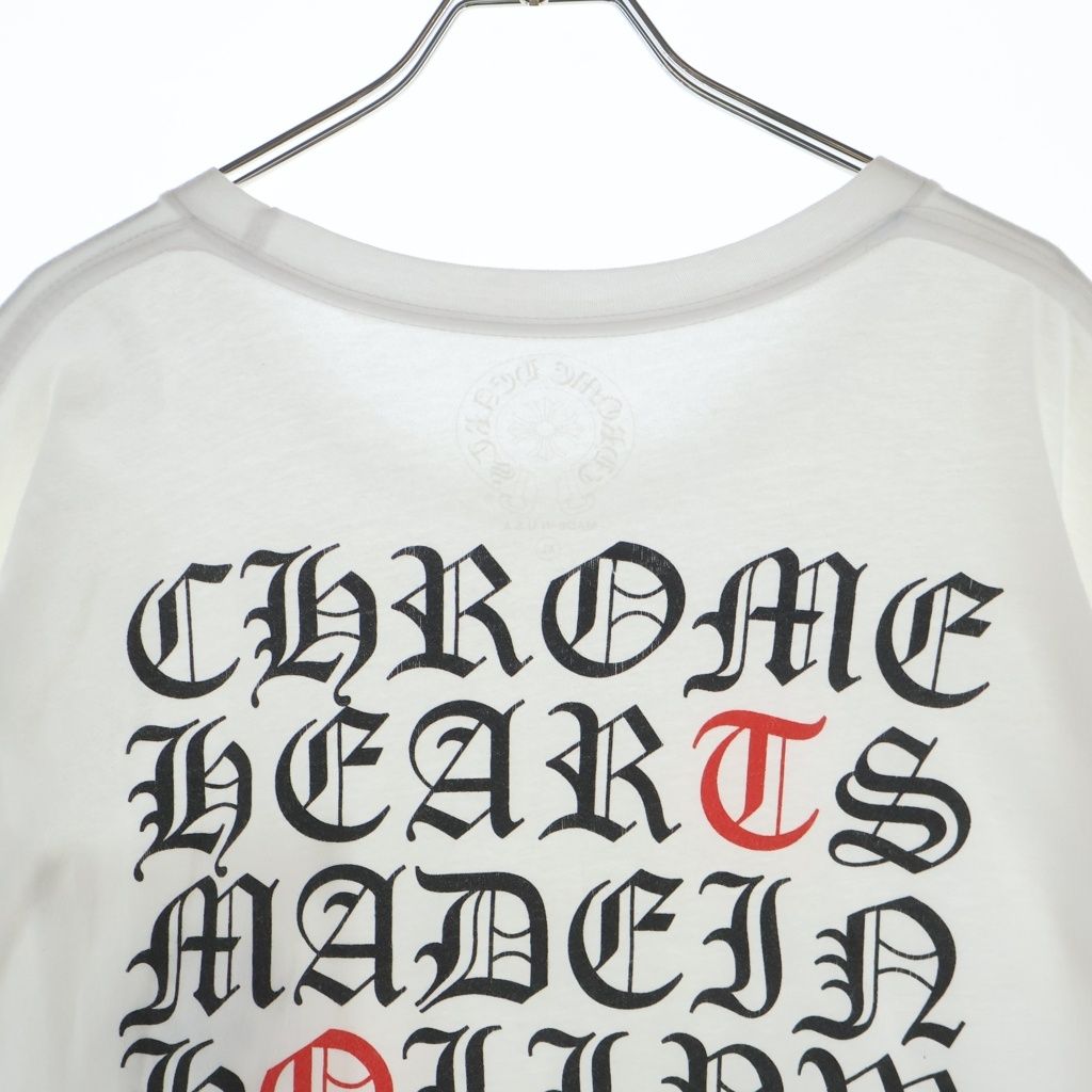 Chrome Hearts CH T-shrt 1 Back English Print T-Shirt Short Sleeve — view 4
