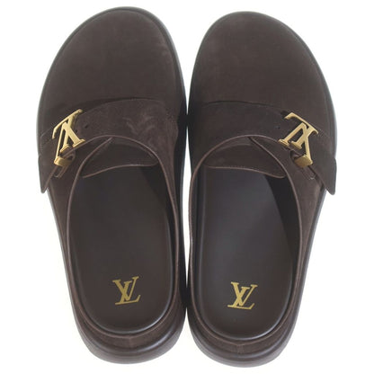 Louis Vuitton LV Suede Mules Brown — view 4