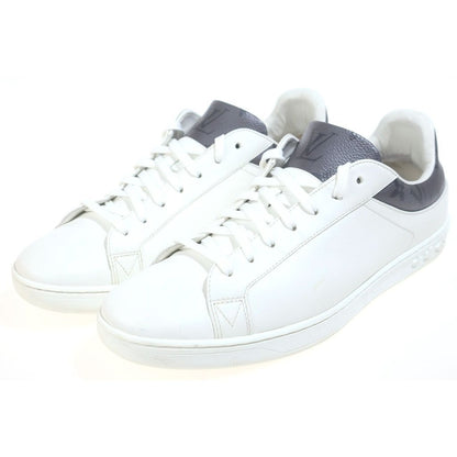 Louis Vuitton Monogram Eclipse Luxembourg Sneakers White Gray 7 — view 2