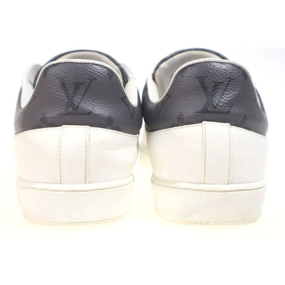 Louis Vuitton Monogram Eclipse Luxembourg Sneakers White Gray 7 — view 3
