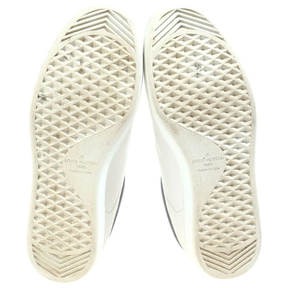 Louis Vuitton Monogram Eclipse Luxembourg Sneakers White Gray 7 — view 5