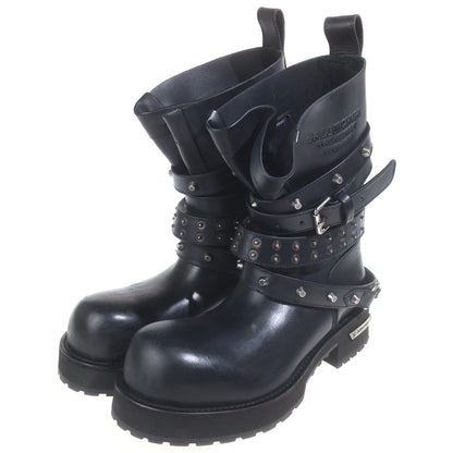 Balenciaga Venom City Bootie High Cut Boots Black Leather — view 2