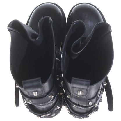 Balenciaga Venom City Bootie High Cut Boots Black Leather — view 4