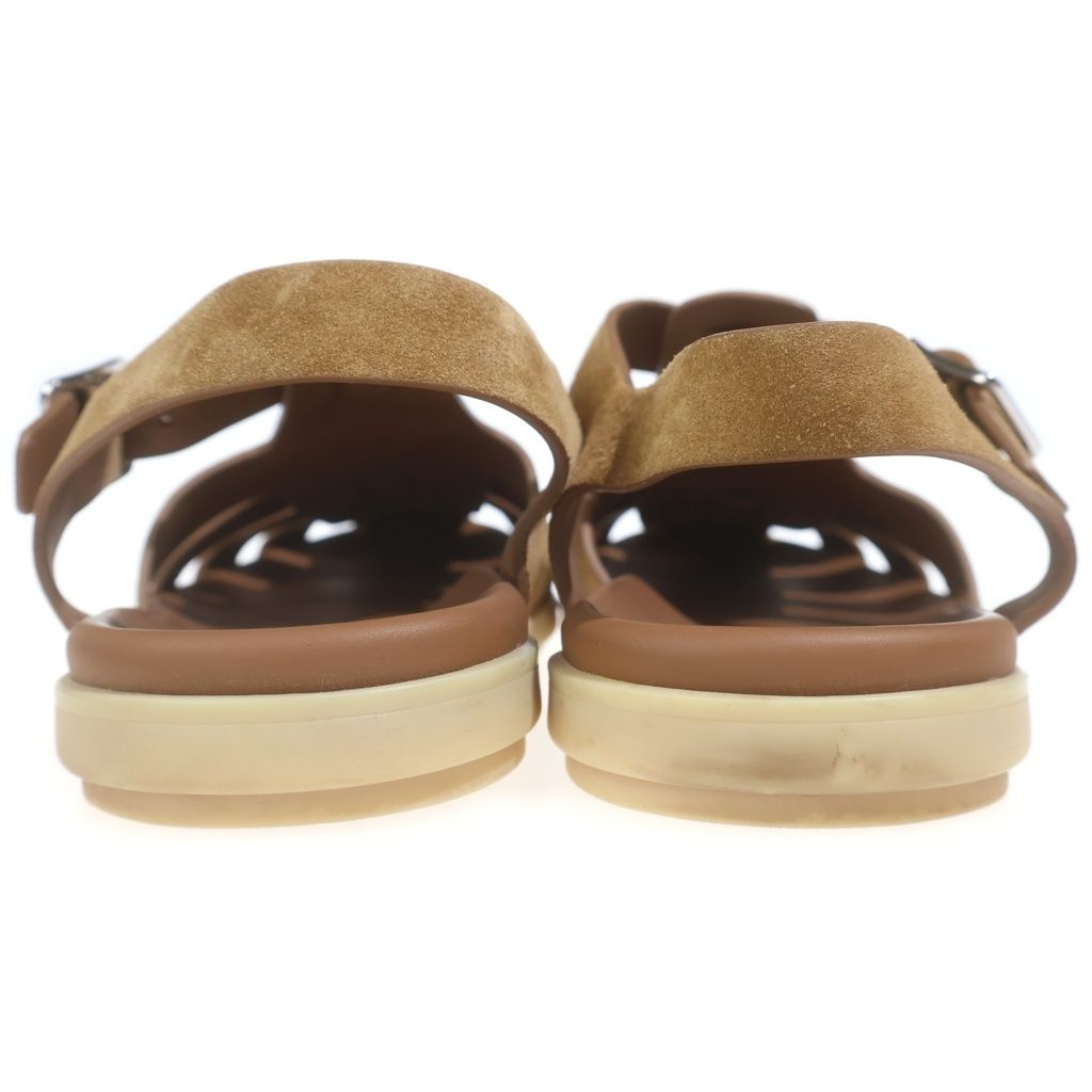 Prada Fisherman Sandals Suede Brown — view 3