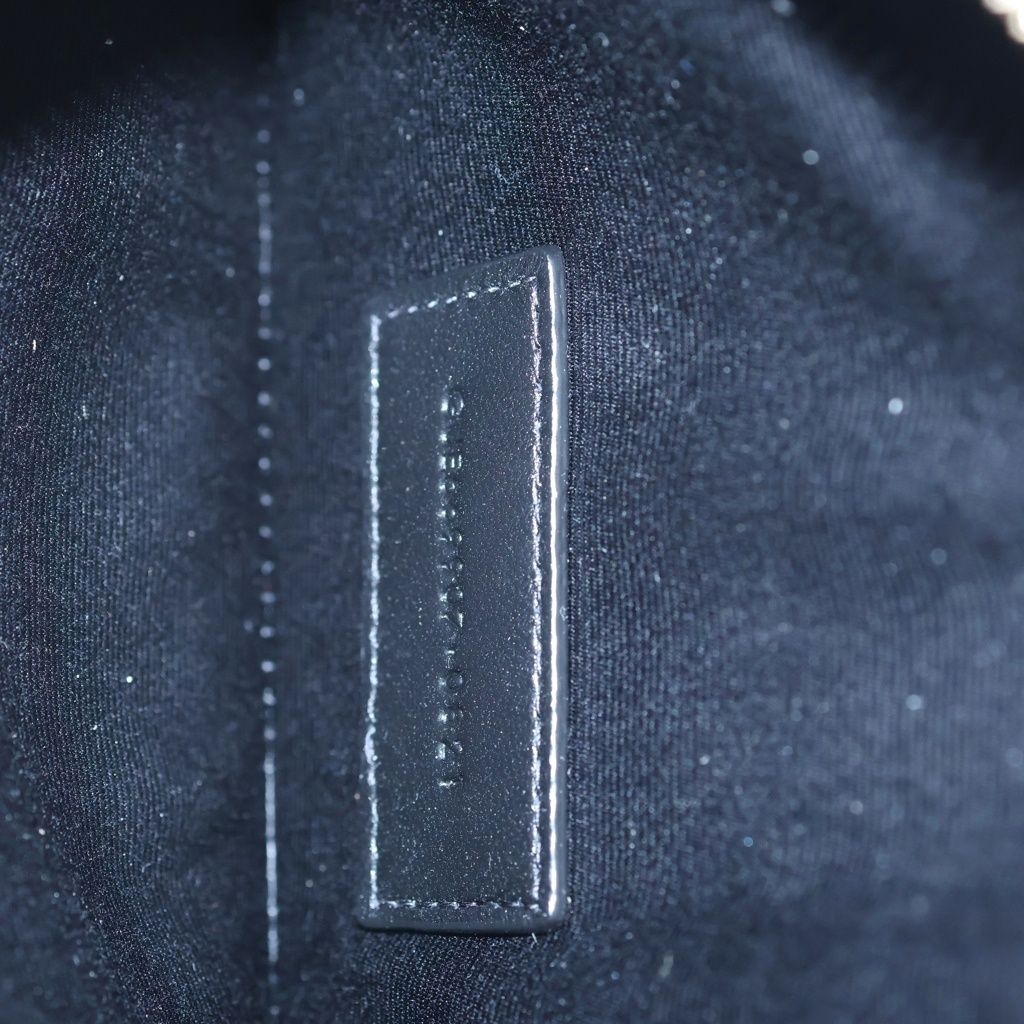 Saint Laurent Paris YSL Pouch Chain Pochette Black Leather — view 5