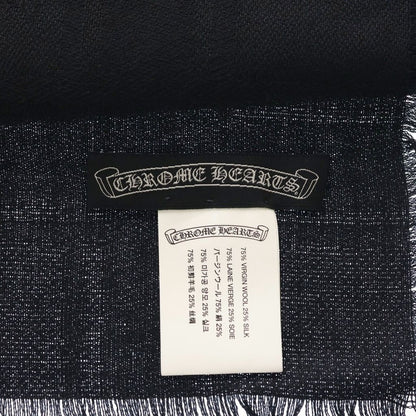 Chrome Hearts CH Pls Scarf CH Plus All Over Pattern Jacquard Silk Blend Wool — view 6