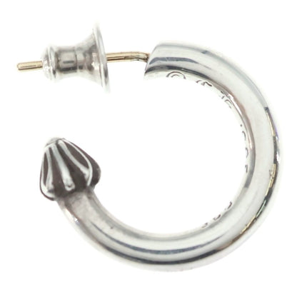 Chrome Hearts Hoop Plain Earrings Silver — view 4