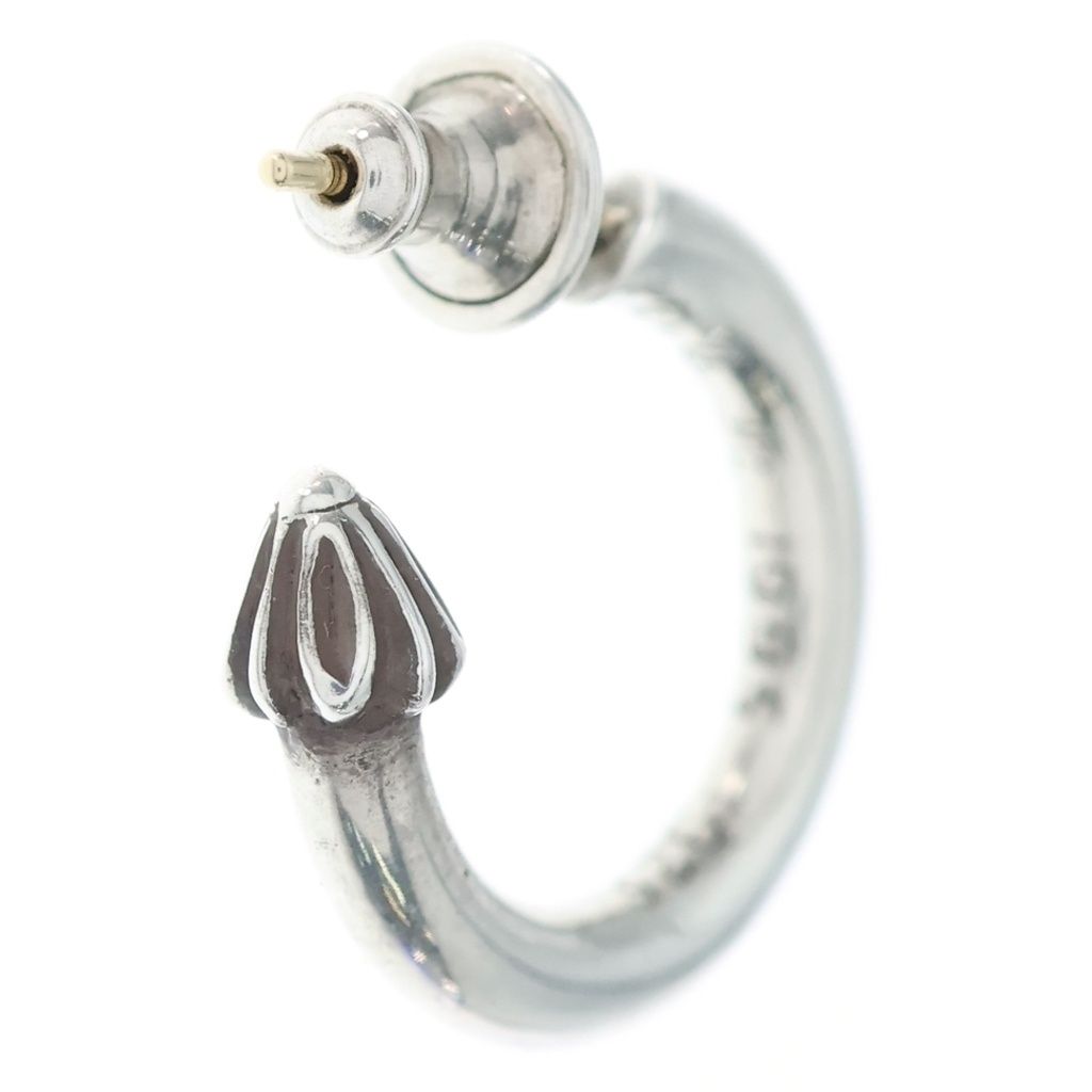 Chrome Hearts Hoop Plain Earrings Silver — view 2