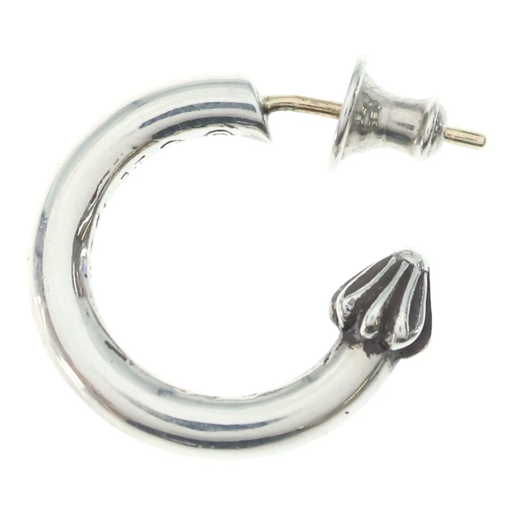 Chrome Hearts Hoop Plain Earrings Silver — view 3
