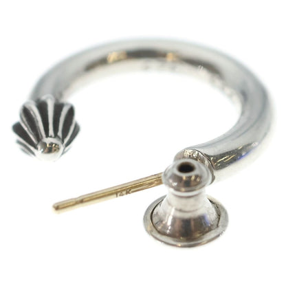 Chrome Hearts Hoop Plain Earrings Silver — view 5
