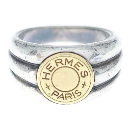 Hermes Vintage Sellier Ring Series Silver Gold — view 5