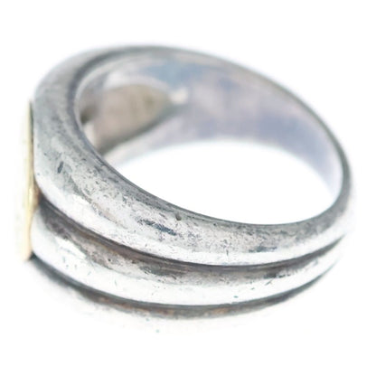 Hermes Vintage Sellier Ring Series Silver Gold — view 4