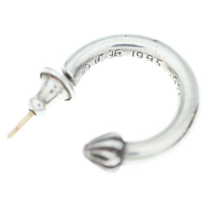 Chrome Hearts Hoop Plain Earrings Silver — view 5