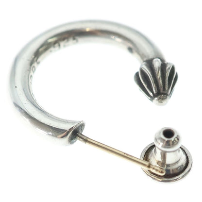 Chrome Hearts Hoop Plain Earrings Silver — view 6