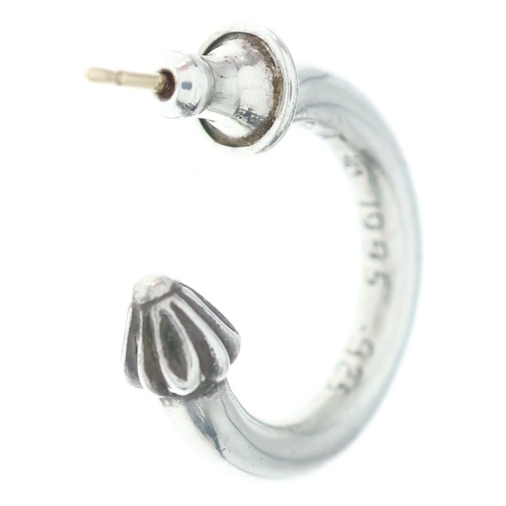 Chrome Hearts Hoop Plain Earrings Silver — view 2