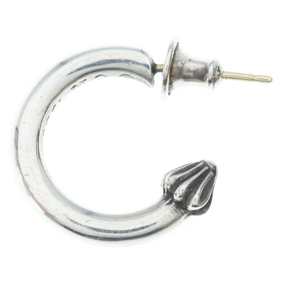 Chrome Hearts Hoop Plain Earrings Silver — view 3