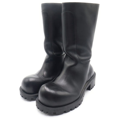 Balenciaga Hummer Leather Boots Long Shoes Black — view 2