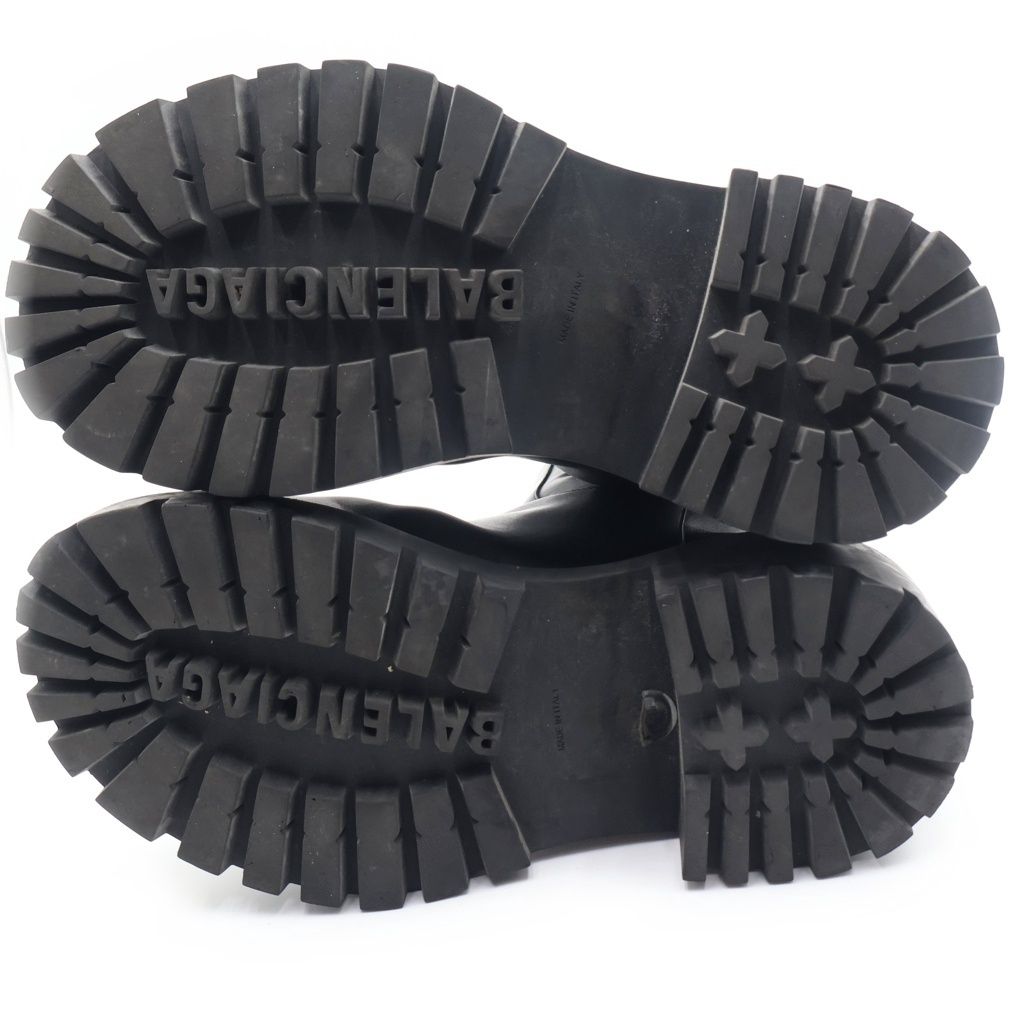 Balenciaga Hummer Leather Boots Long Shoes Black — view 6