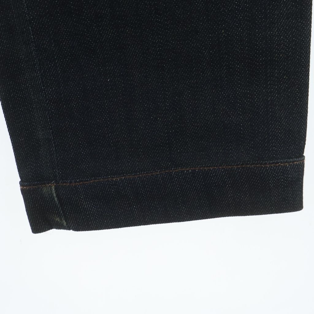 Gucci Denim Pants Floral Embroidery Button Fly Indigo — view 5