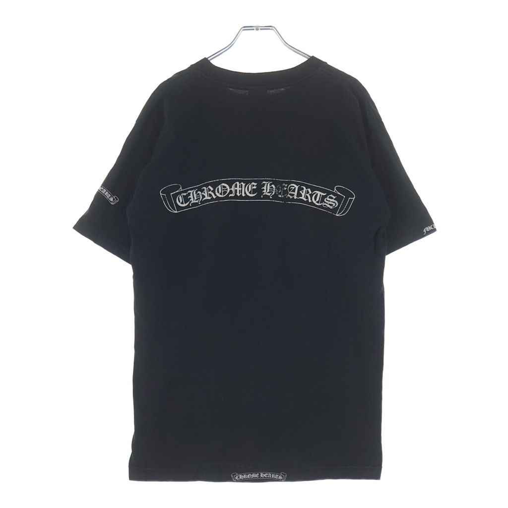 Chrome Hearts Vintage S Vine Daga Back Scroll Label Print Short Sleeve T-Shirt