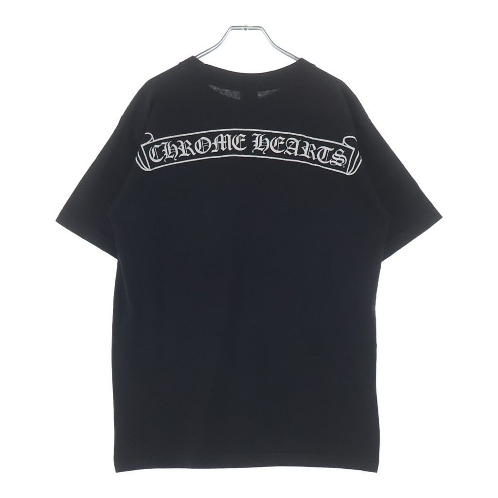 Chrome Hearts Vintage S Horse Shoe Back Scroll Label Print Short Sleeve T-Shirt