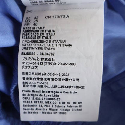 Miu Miu Wide Easy Pajama Pants Light Blue — view 8