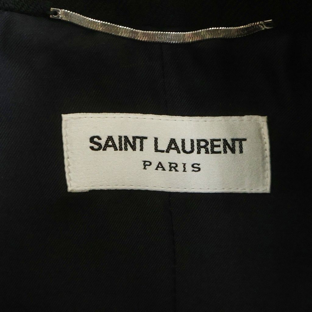 Saint Laurent Paris Oversized Striped Tuxedo Terre Jacket Black — view 6