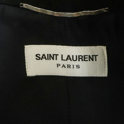 Saint Laurent Paris Oversized Striped Tuxedo Terre Jacket Black — view 6
