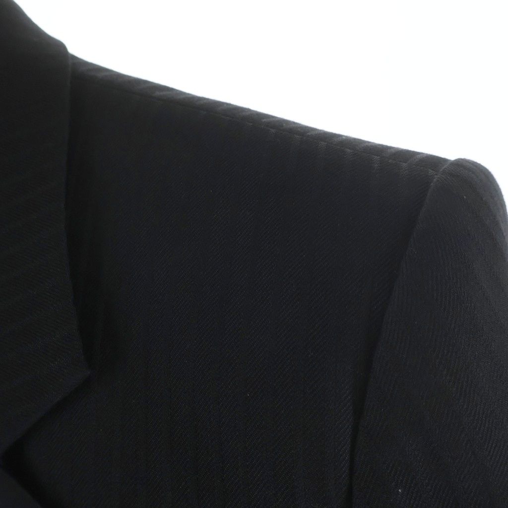 Saint Laurent Paris Oversized Striped Tuxedo Terre Jacket Black — view 4