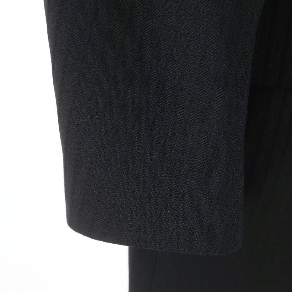 Saint Laurent Paris Oversized Striped Tuxedo Terre Jacket Black — view 5