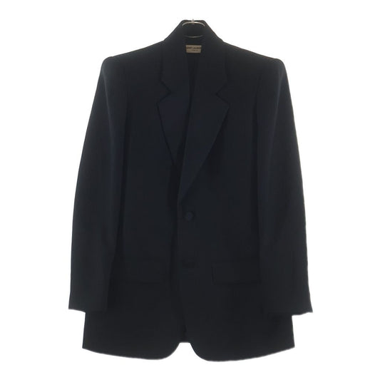 Saint Laurent Paris Oversized Striped Tuxedo Terre Jacket Black