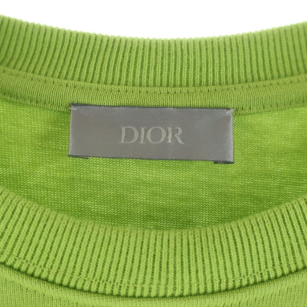Dior CD Icon Crew Neck Short Sleeve T-Shirt Green — view 7