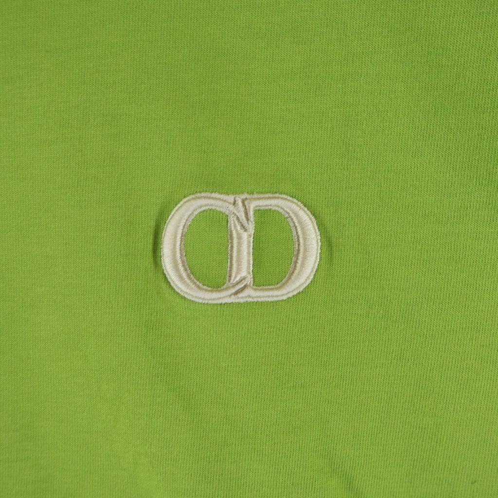 Dior CD Icon Crew Neck Short Sleeve T-Shirt Green — view 5